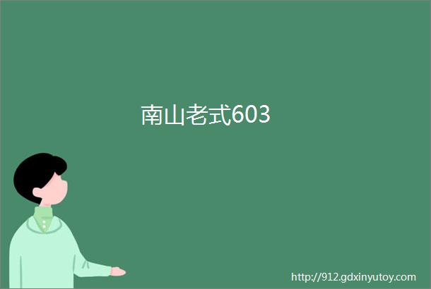 南山老式603