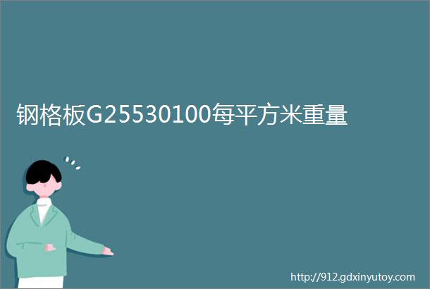 钢格板G25530100每平方米重量